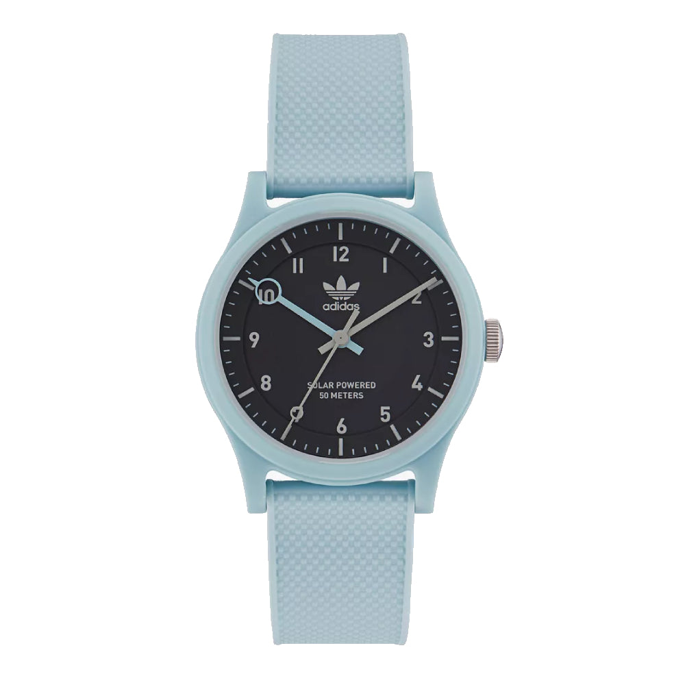 ساعة أديداس للرجال والنساء بحركة كوارتز ولون مينا أسود - ADS-0054