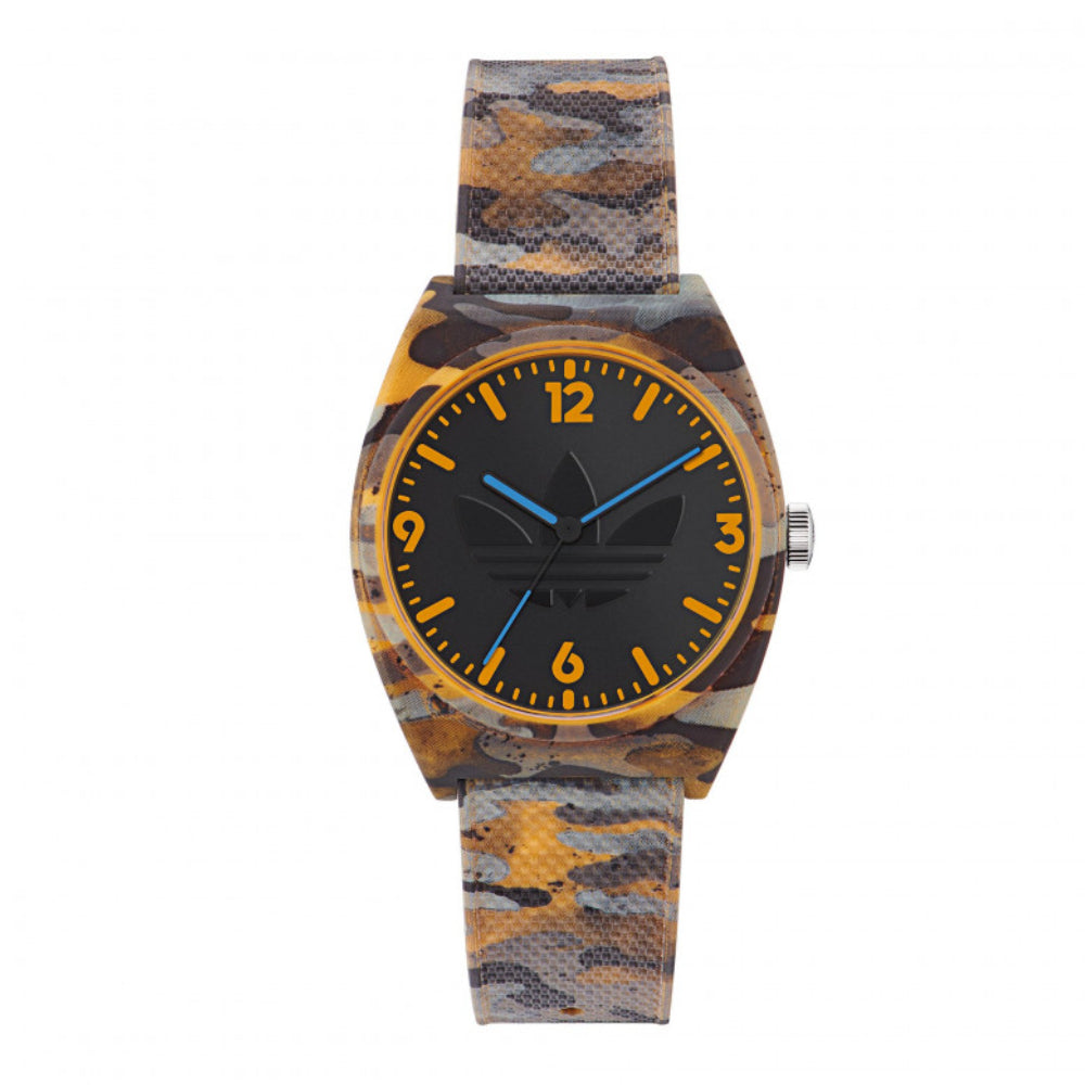 ساعة أديداس للرجال والنساء بحركة كوارتز ولون مينا أسود - ADS-0060