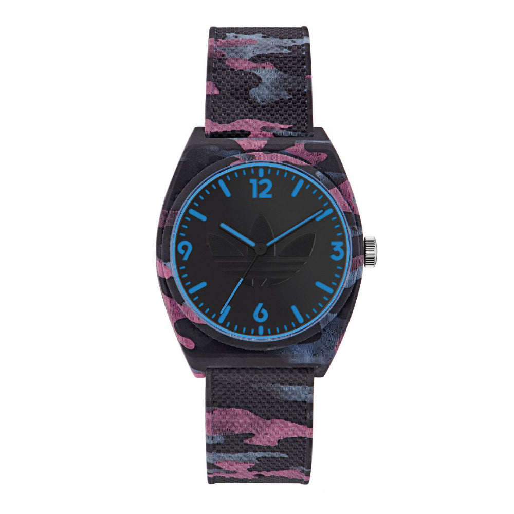 ساعة أديداس للرجال والنساء بحركة كوارتز ولون مينا أسود - ADS-0062