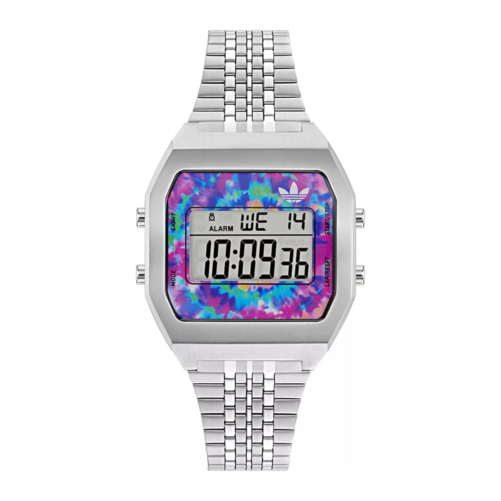 ساعة أديداس للرجال والنساء بحركة رقمية وعرض سلبي - ADS-0158