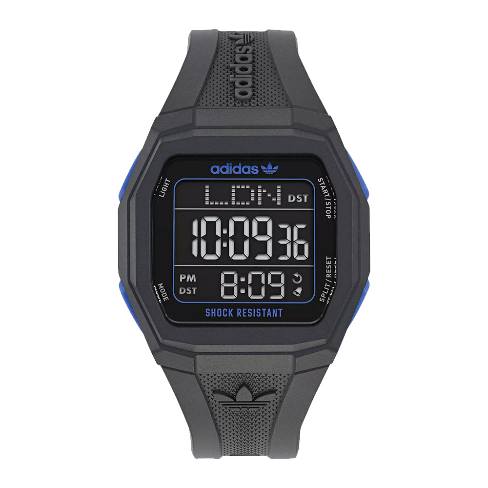 ساعة أديداس للرجال والنساء بحركة رقمية وعرض سلبي - ADS-0160