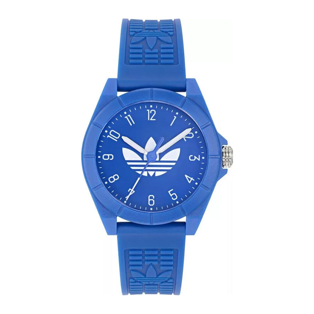ساعة أديداس للرجال والنساء بحركة كوارتز ولون مينا أزرق - ADS-0165