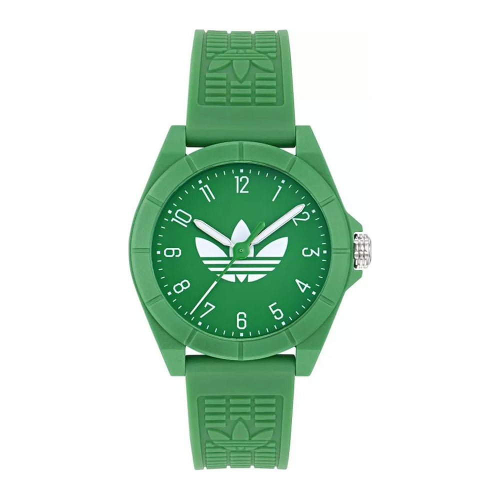 ساعة أديداس للرجال والنساء بحركة كوارتز ولون مينا أخضر - ADS-0166