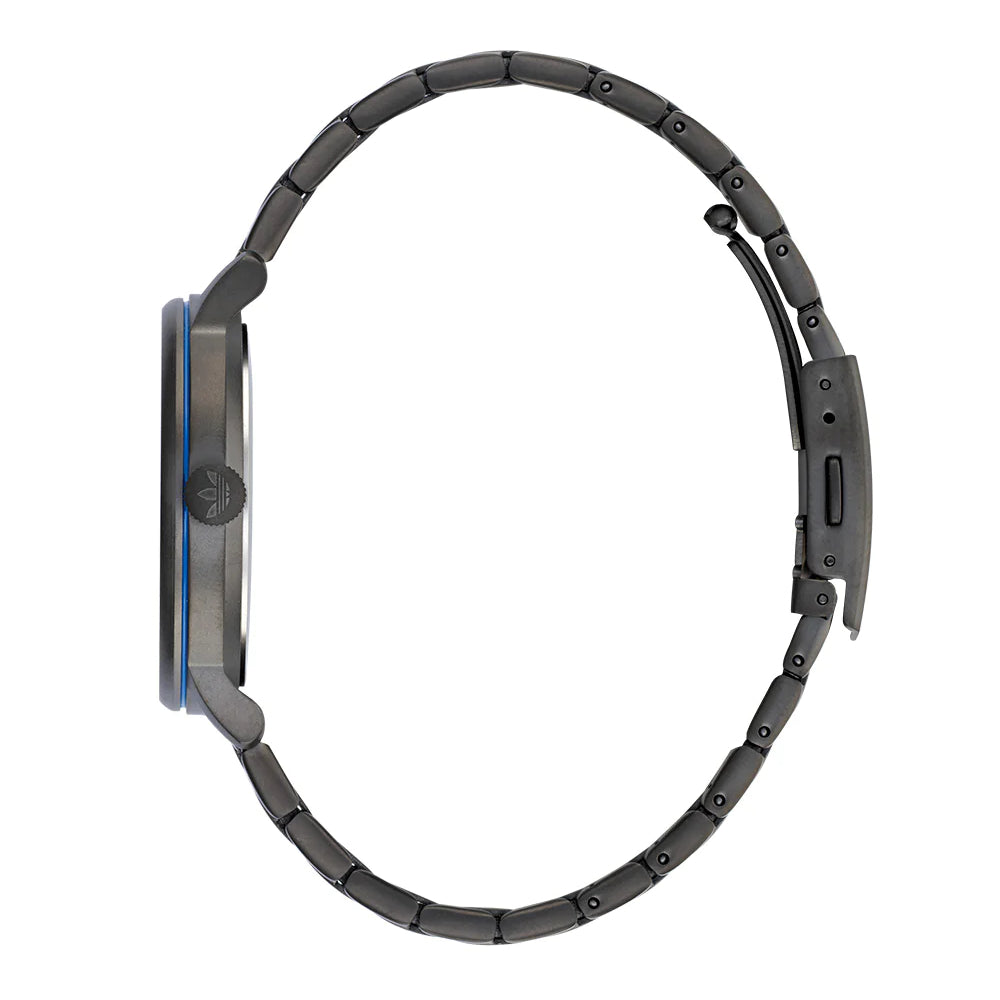 ساعة أديداس للرجال والنساء بحركة كوارتز ولون مينا أسود - ADS-0076