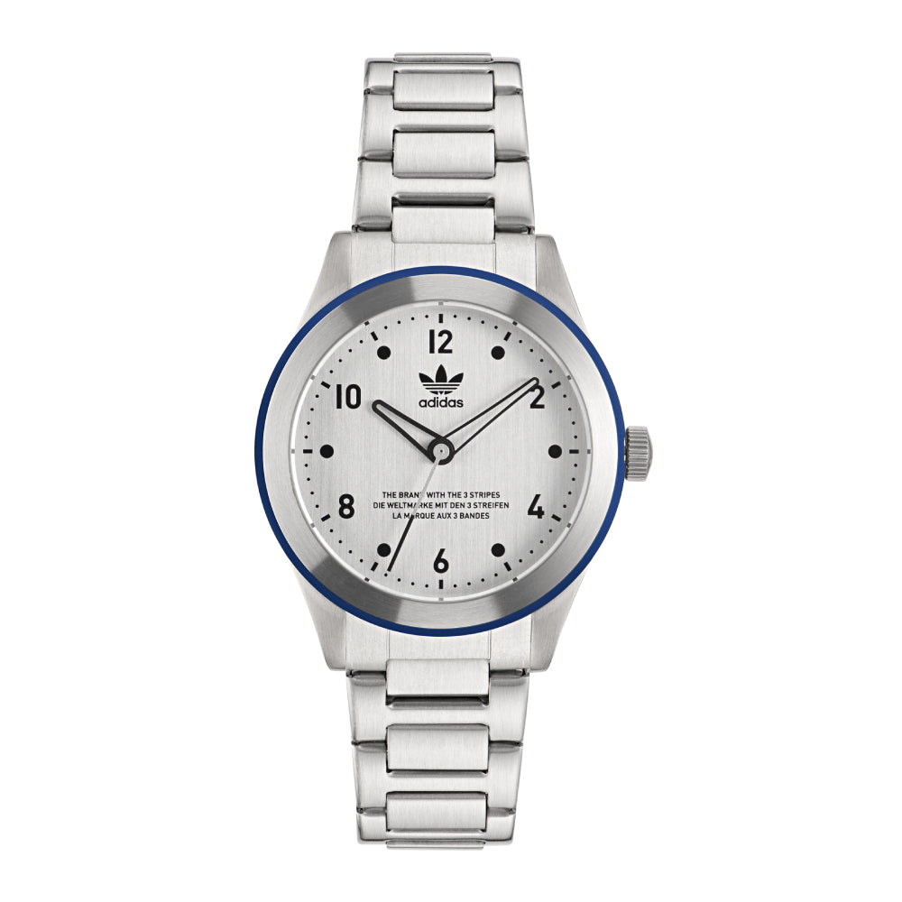 Watch for men and women, quartz movement, white dial color ADS-0109