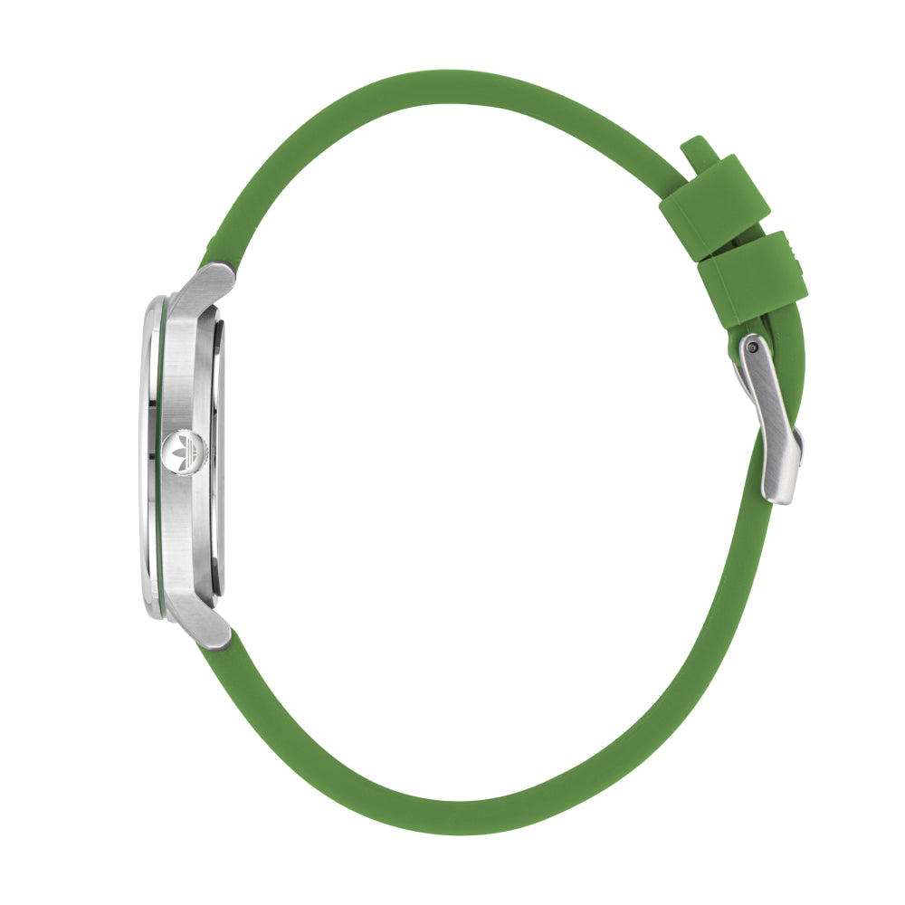 ساعة أديداس للنساء بحركة كوارتز ولون مينا أبيض - ADS-0115