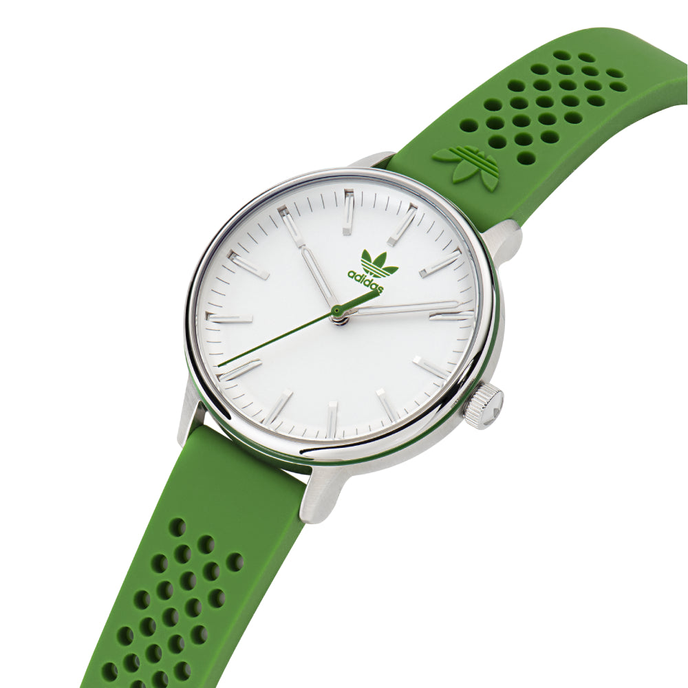 ساعة أديداس للنساء بحركة كوارتز ولون مينا أبيض - ADS-0115