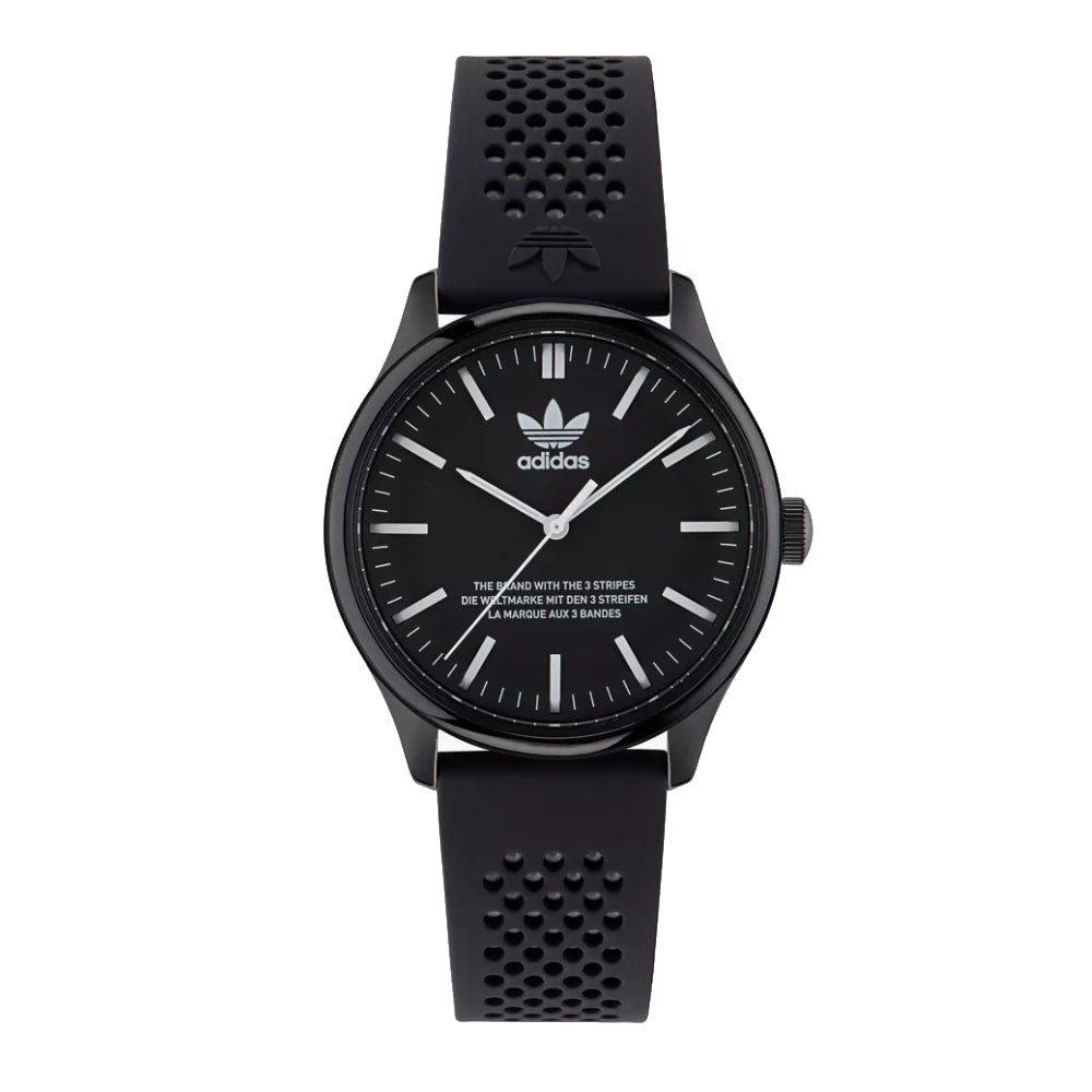 Adidas watch best sale black