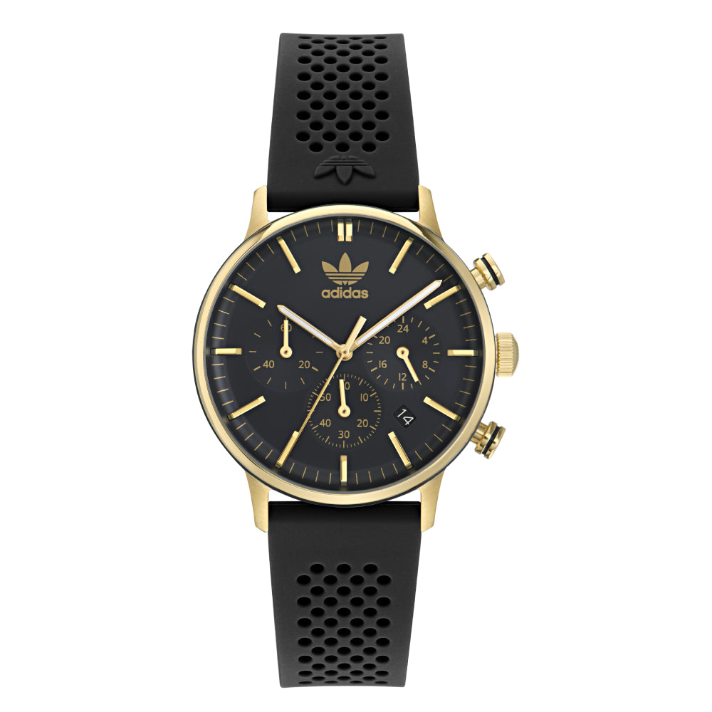 ساعة أديداس للرجال والنساء بحركة كوارتز ولون مينا أسود - ADS-0118