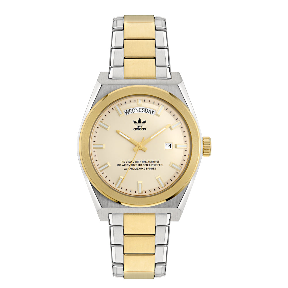 Watch for men and women, quartz movement, white dial color ADS-0125