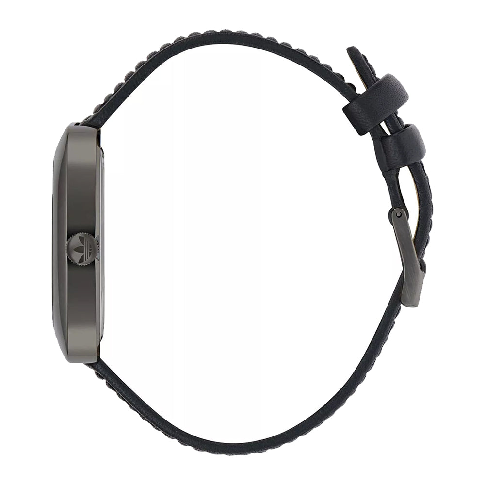 ساعة أديداس للرجال والنساء بحركة كوارتز ولون مينا أسود - ADS-0169