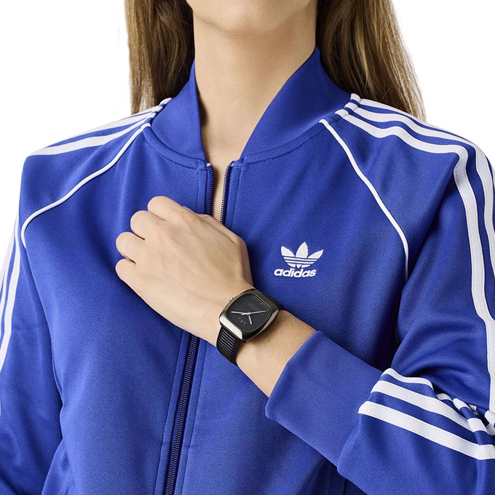 ساعة أديداس للرجال والنساء بحركة كوارتز ولون مينا أسود - ADS-0169