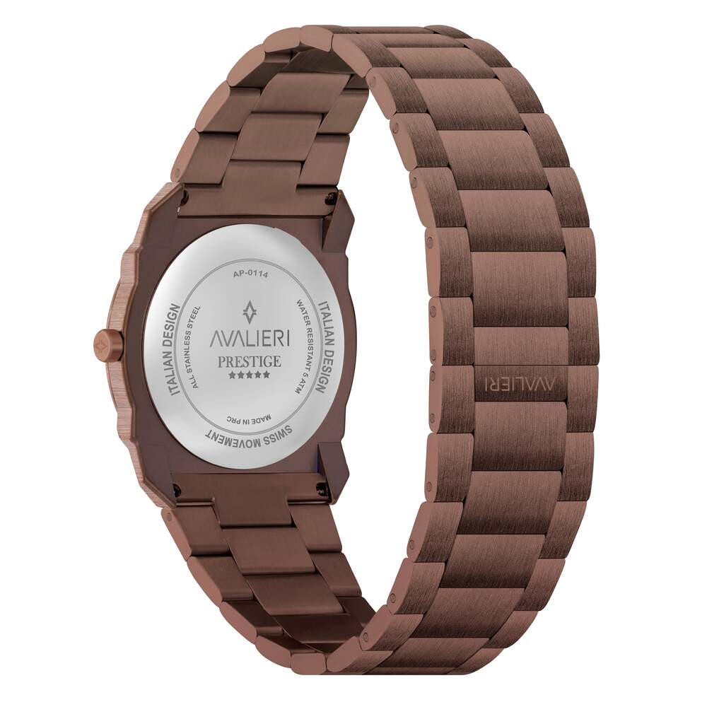 ساعة أفاليري برستيج الرجالية بحركة كوارتز السويسرية ولون مينا أسود - AP-0114