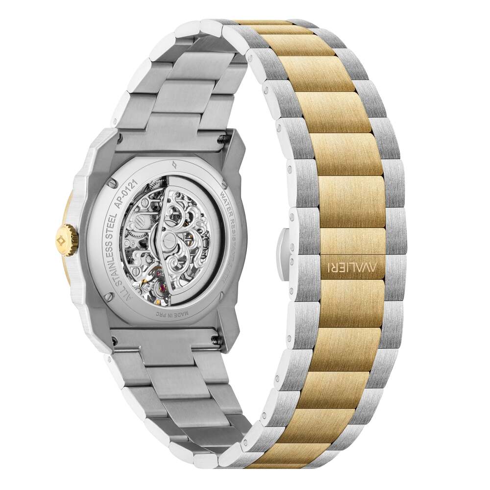 ساعة أفاليري برستيج الرجالية بحركة أوتوماتيكية ولون مينا أسود - AP-0121