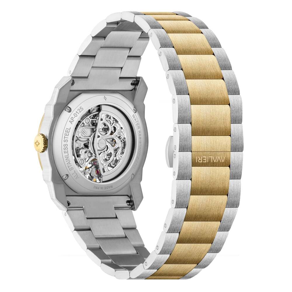 ساعة أفاليري برستيج الرجالية بحركة أوتوماتيكية ولون مينا فضي - AP-0125