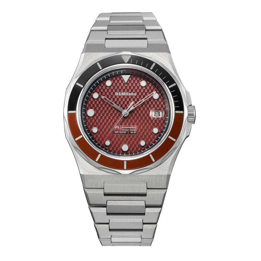 ساعة دي وان ميلانو Dual Red الرجالية أوتوماتيك - ML-0433