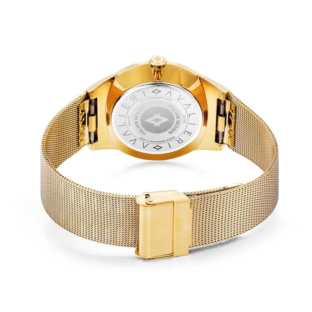 ساعة أفاليري الرجالية بحركة كوارتز ولون مينا فضي - AV-2164B