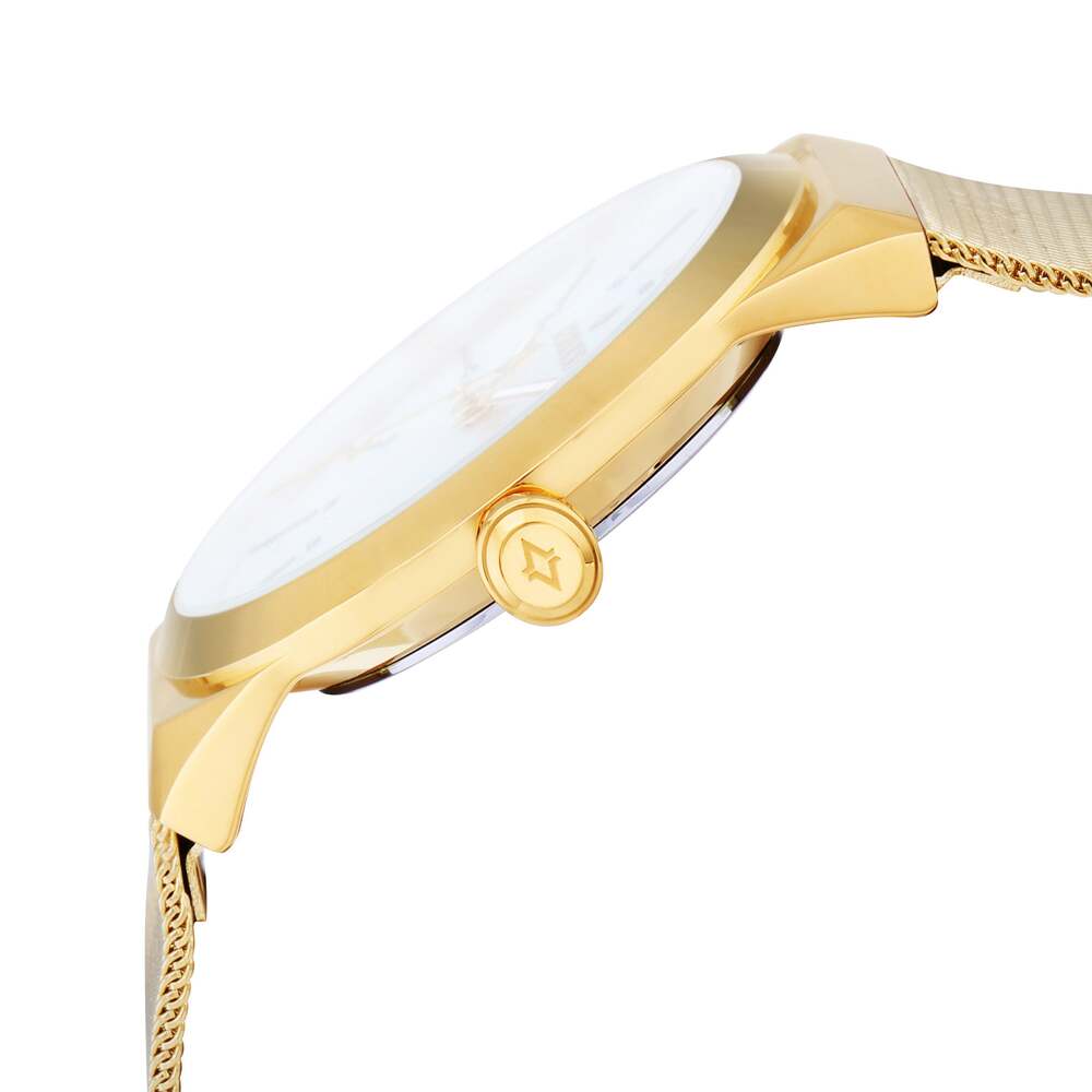 ساعة أفاليري الرجالية بحركة كوارتز ولون مينا فضي - AV-2164B