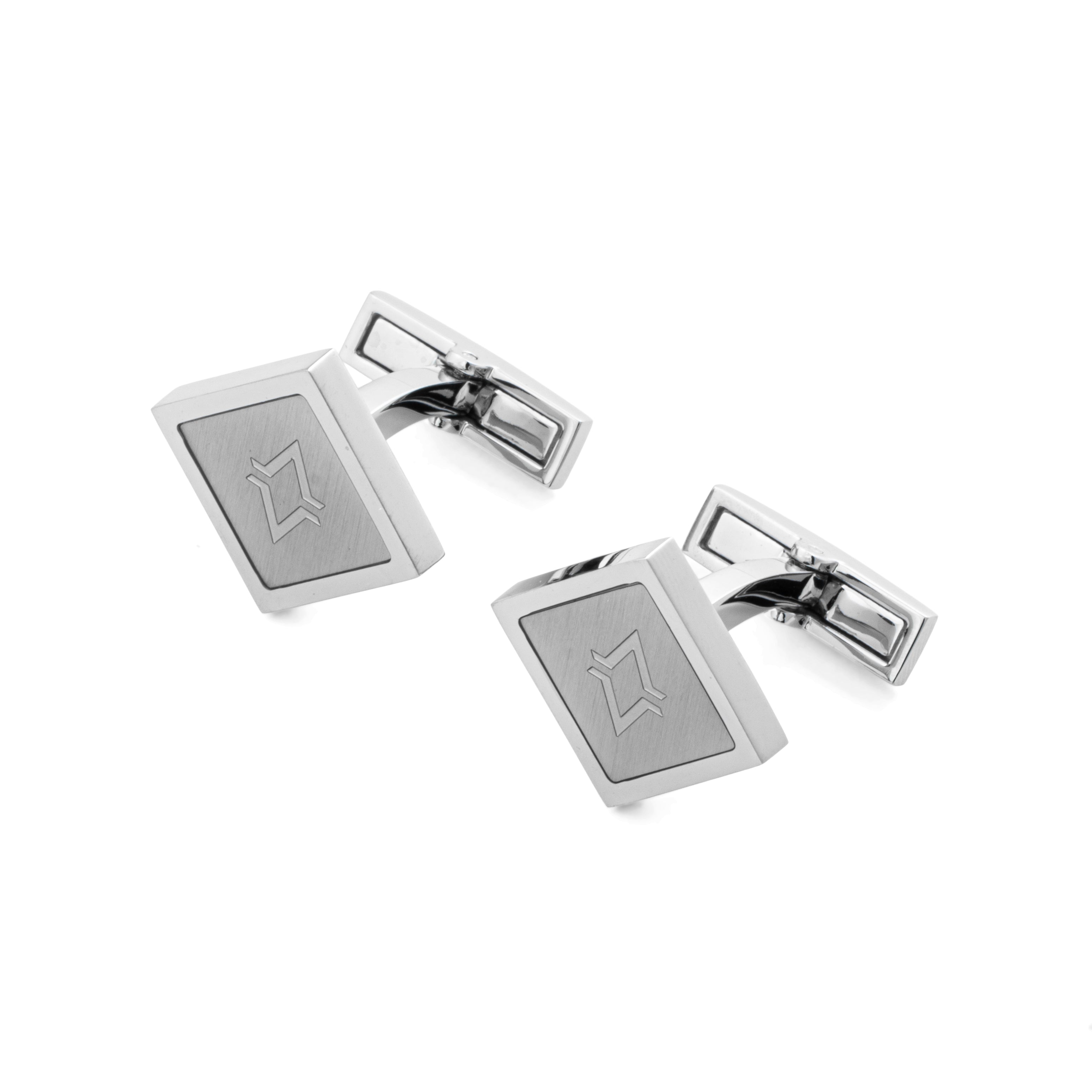 أزرار أكمام أفاليري فضي ورمادي فاتح – AVC-0170