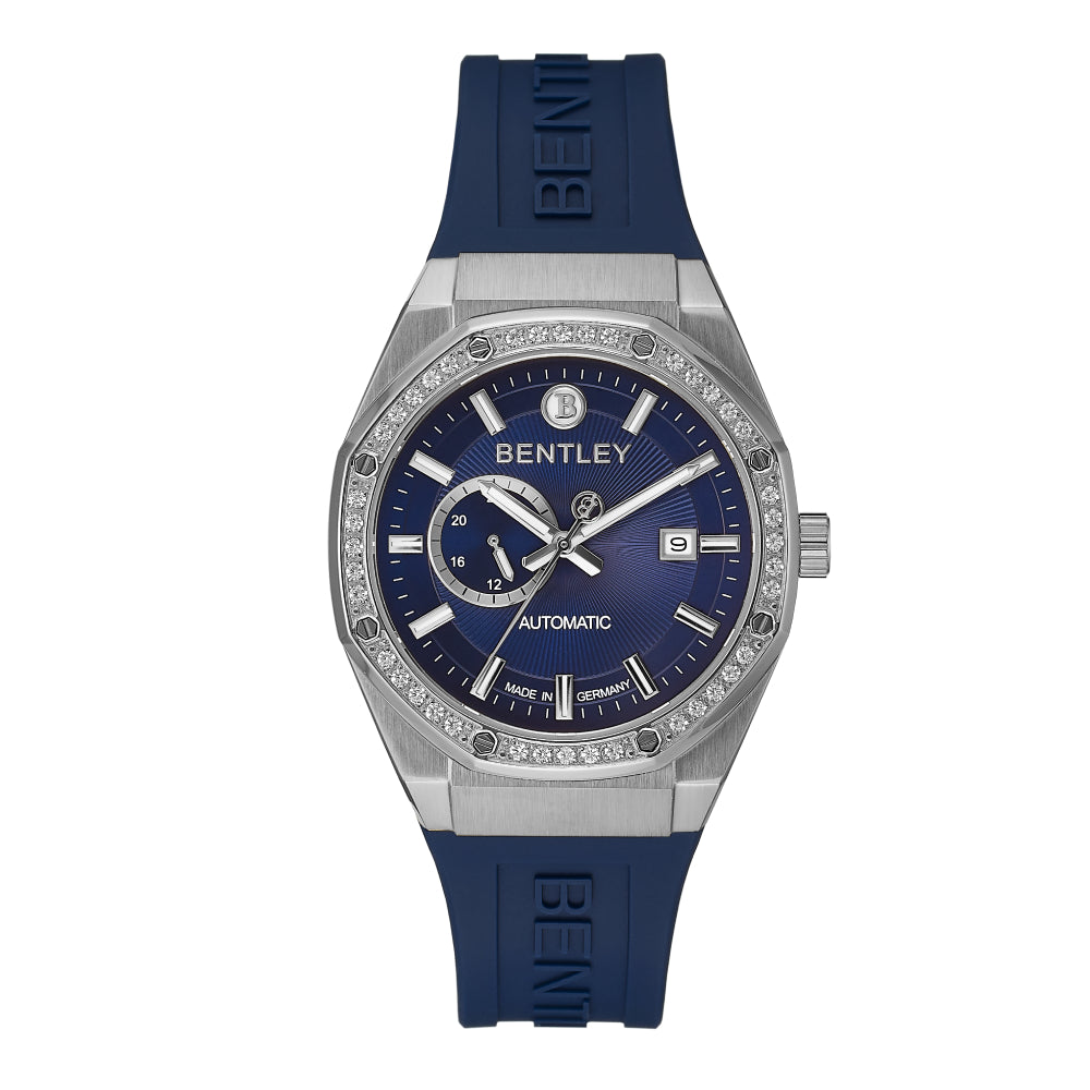ساعة بنتلي الرجالية بحركة أوتوماتيكية ولون مينا أزرق - BEN-0129