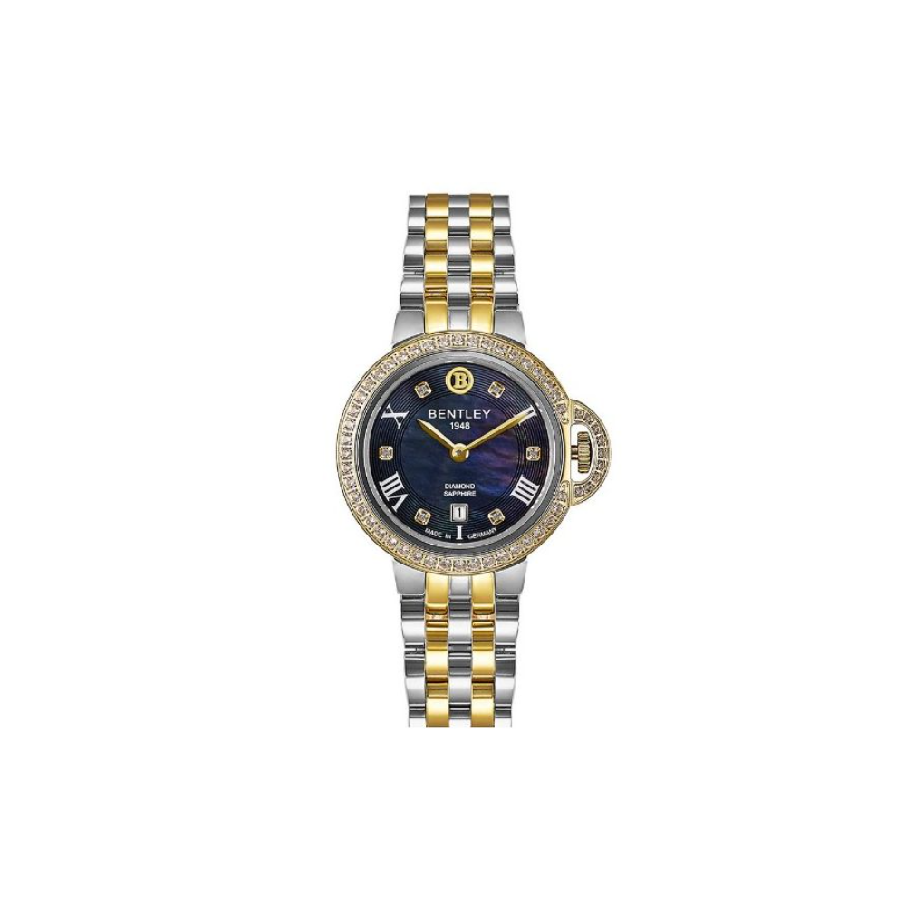 Bentley Women's Quartz Watch with Black Dial BEN-0184(6/D0.03CT)