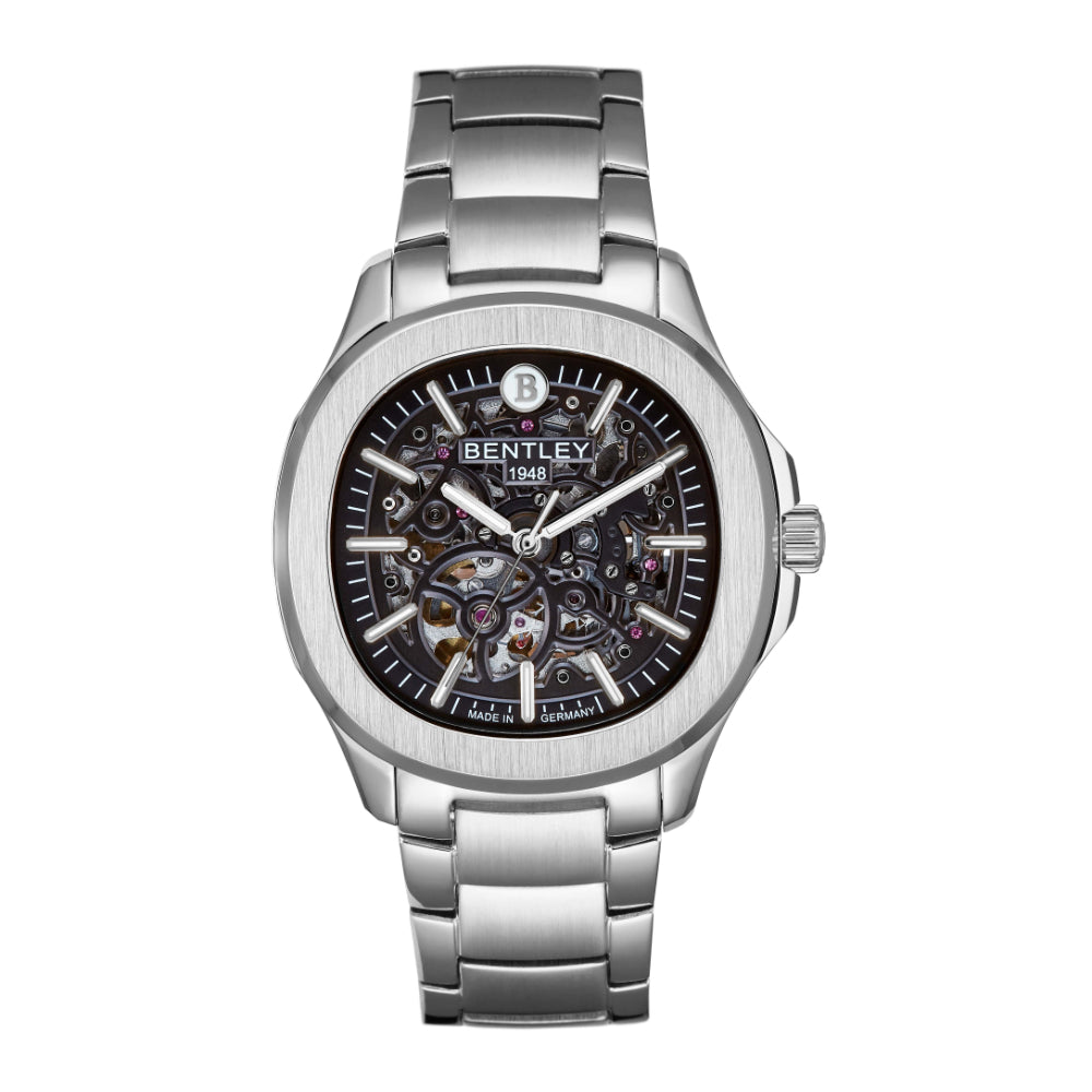ساعة بنتلي أوتوماتيك للرجال بلون مينا أسود – BEN-0251