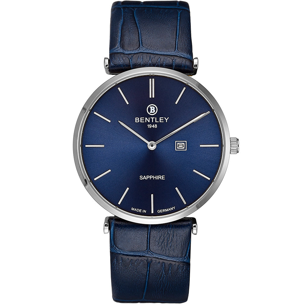 ساعة بنتلي رجالية بحركة كوارتز ولون مينا أزرق - BEN-0214