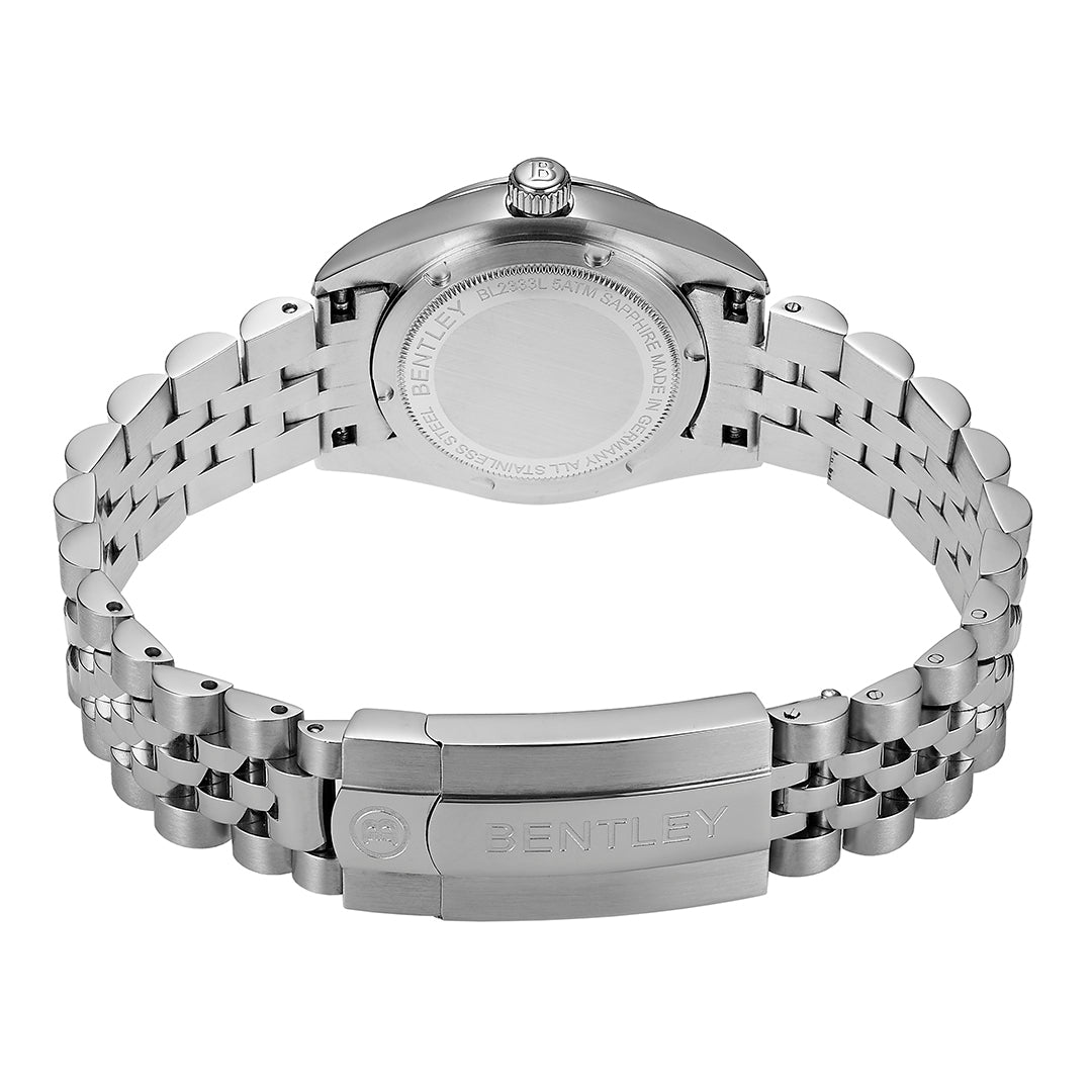 ساعة بنتلي النسائية بحركة كوارتز ولون مينا بني BEN-0231