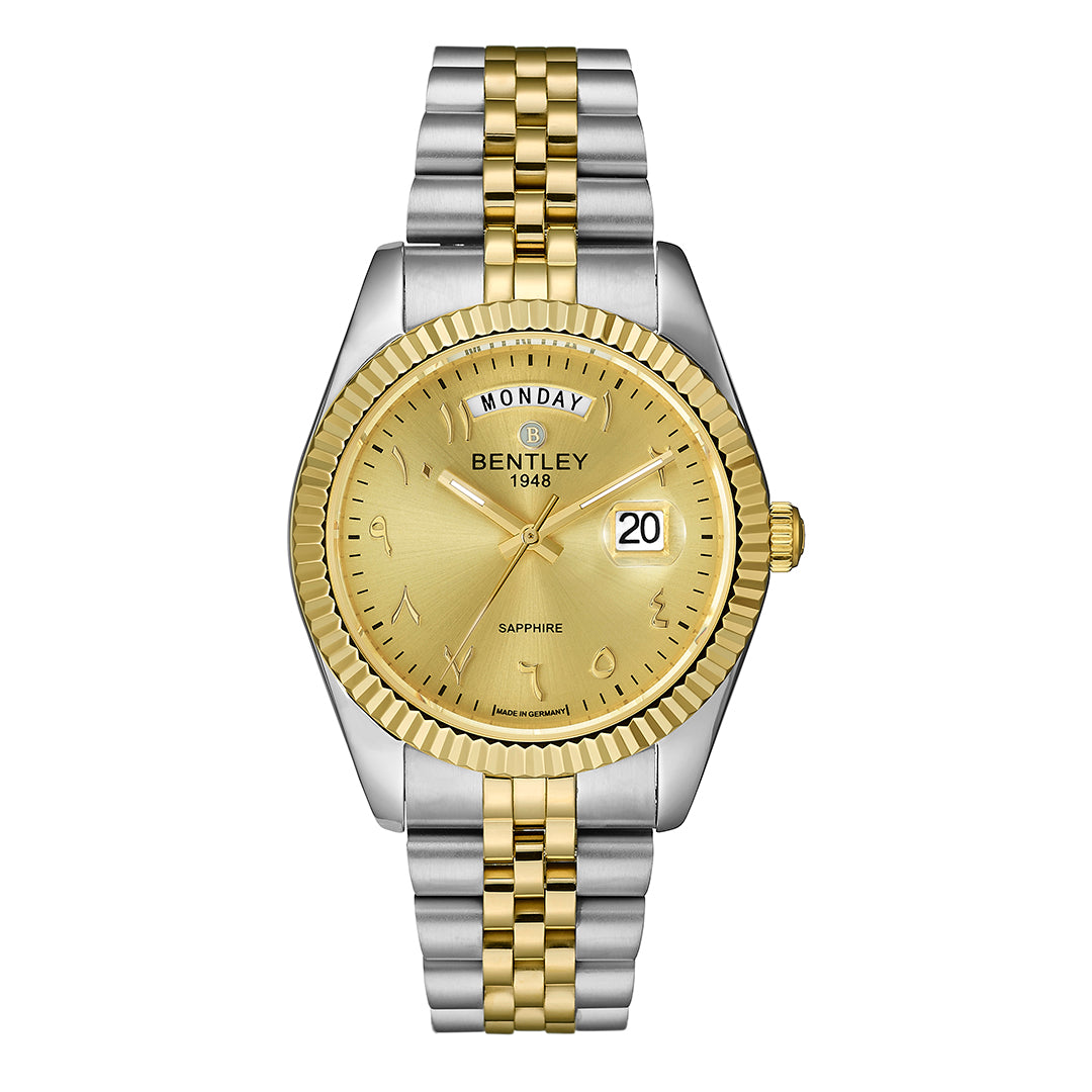 Bentley Men's Quartz Watch with Gold Dial BEN-0236