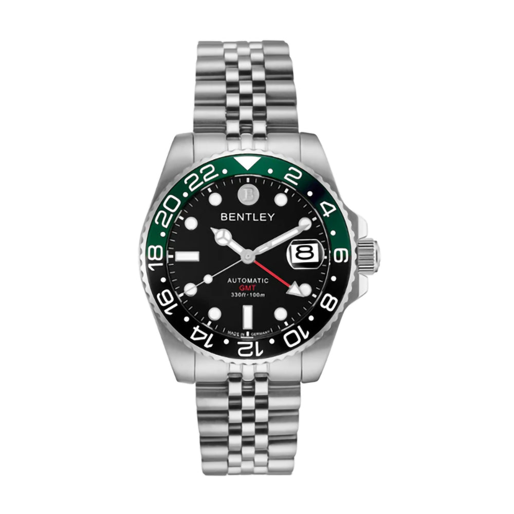 ساعة بنتلي أوتوماتيك للرجال بلون مينا أسود – BEN-0258