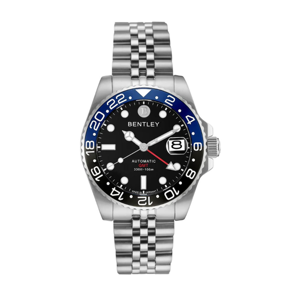 ساعة بنتلي أوتوماتيك للرجال بلون مينا أسود – BEN-0259