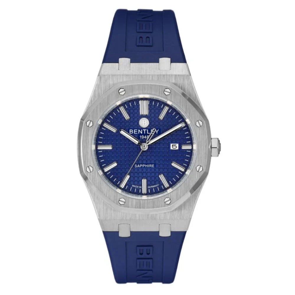 ساعة بنتلي كوارتز للرجال بلون مينا أزرق - BEN-0221