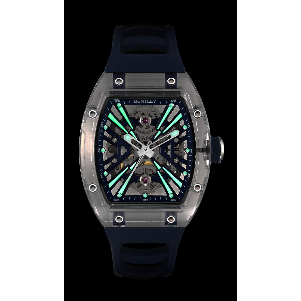 ساعة بنتلي أوتوماتيك للرجال بلون مينا أزرق – BEN-0263