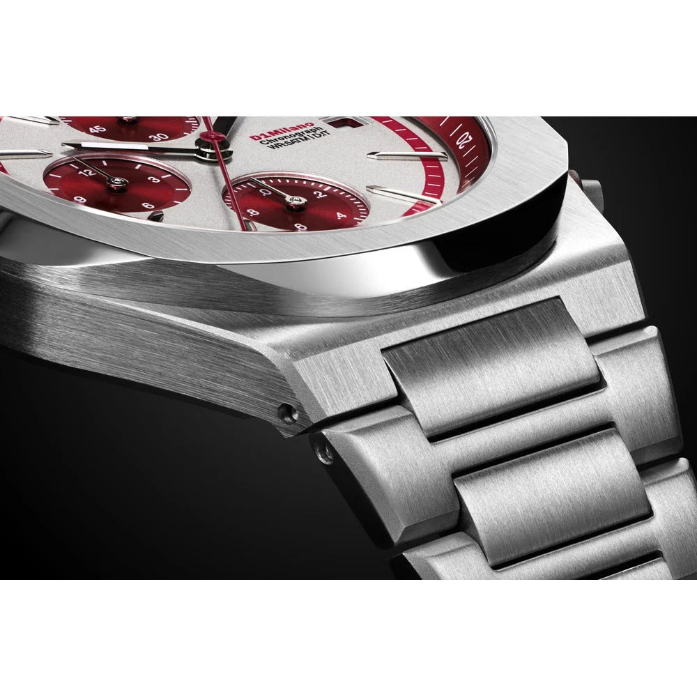 ساعة دي وان ميلانو Chronograph Red Pulse الرجالية كوارتز - ML-0436