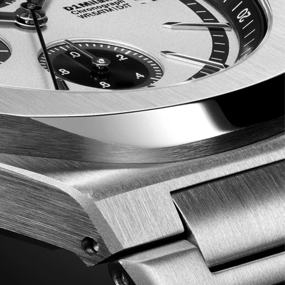ساعة دي وان ميلانو Chronograph Black Pulse الرجالية كوارتز - ML-0437
