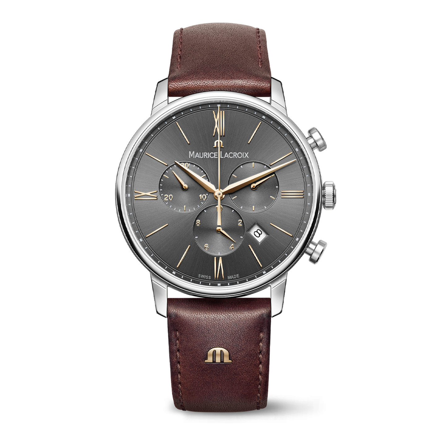 Maurice Lacroix Leather Watch Maurice Lacroix Classic Serie Steel