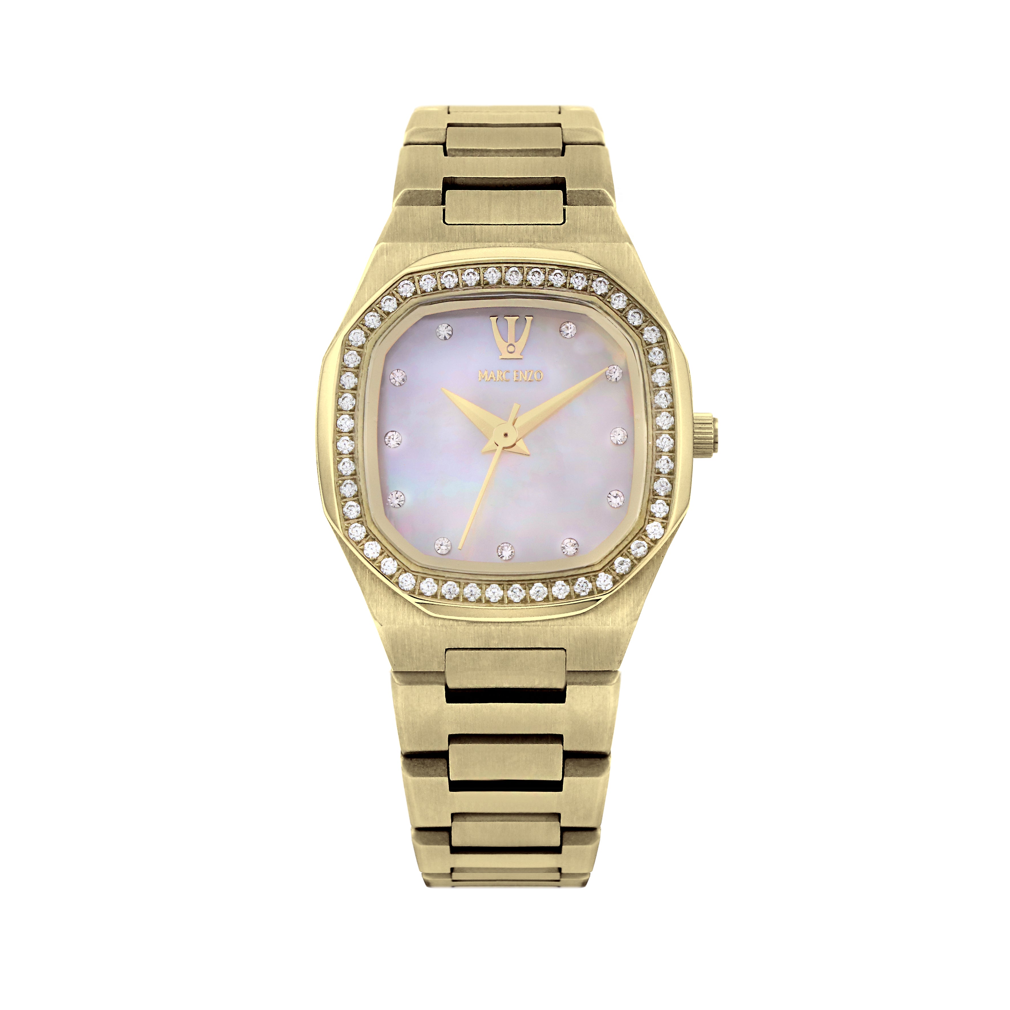 Marc Enzo Women's Quartz Watch with Pink Dial - MAR-0102
