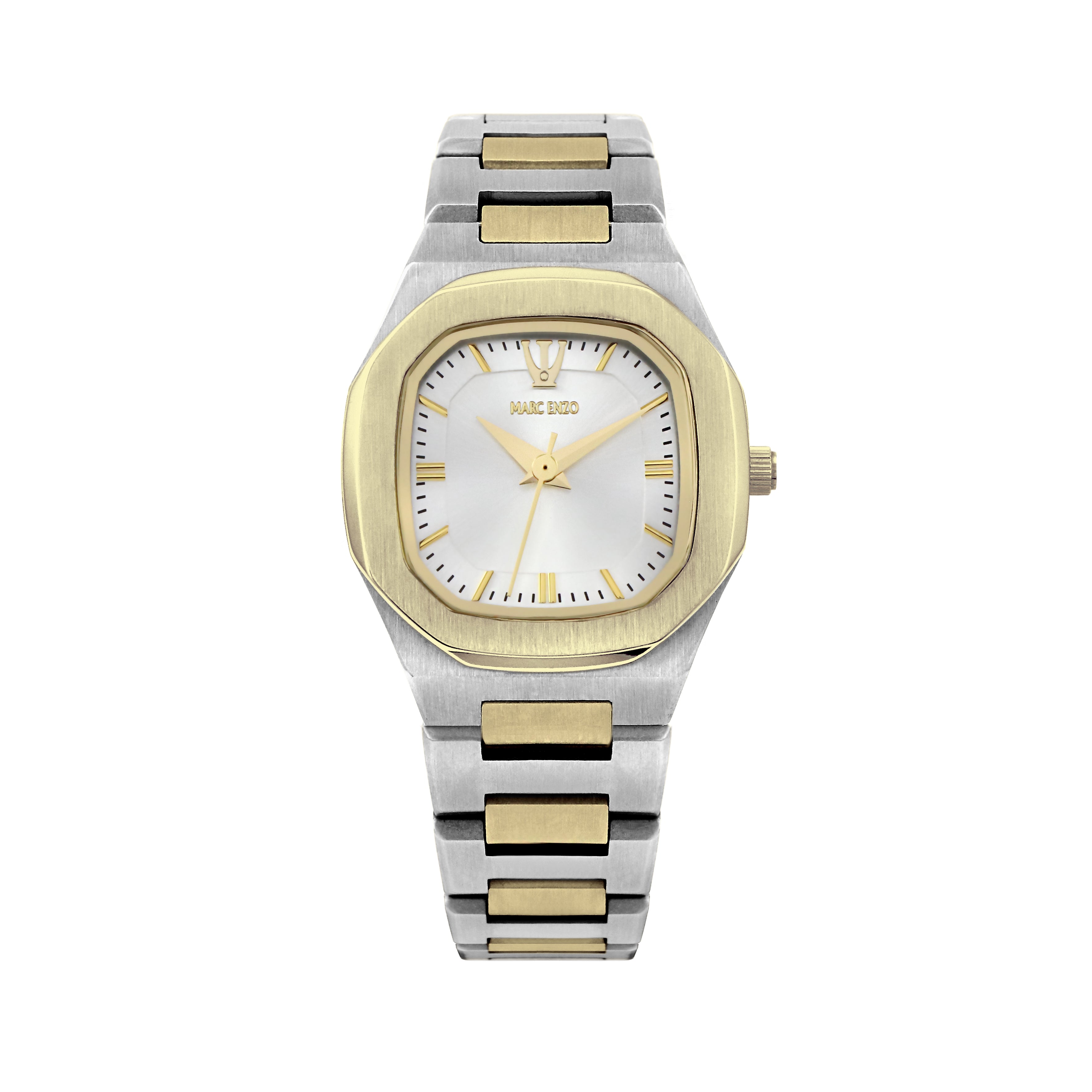 Marc Enzo Women's Quartz Watch with White Dial - MAR-0104