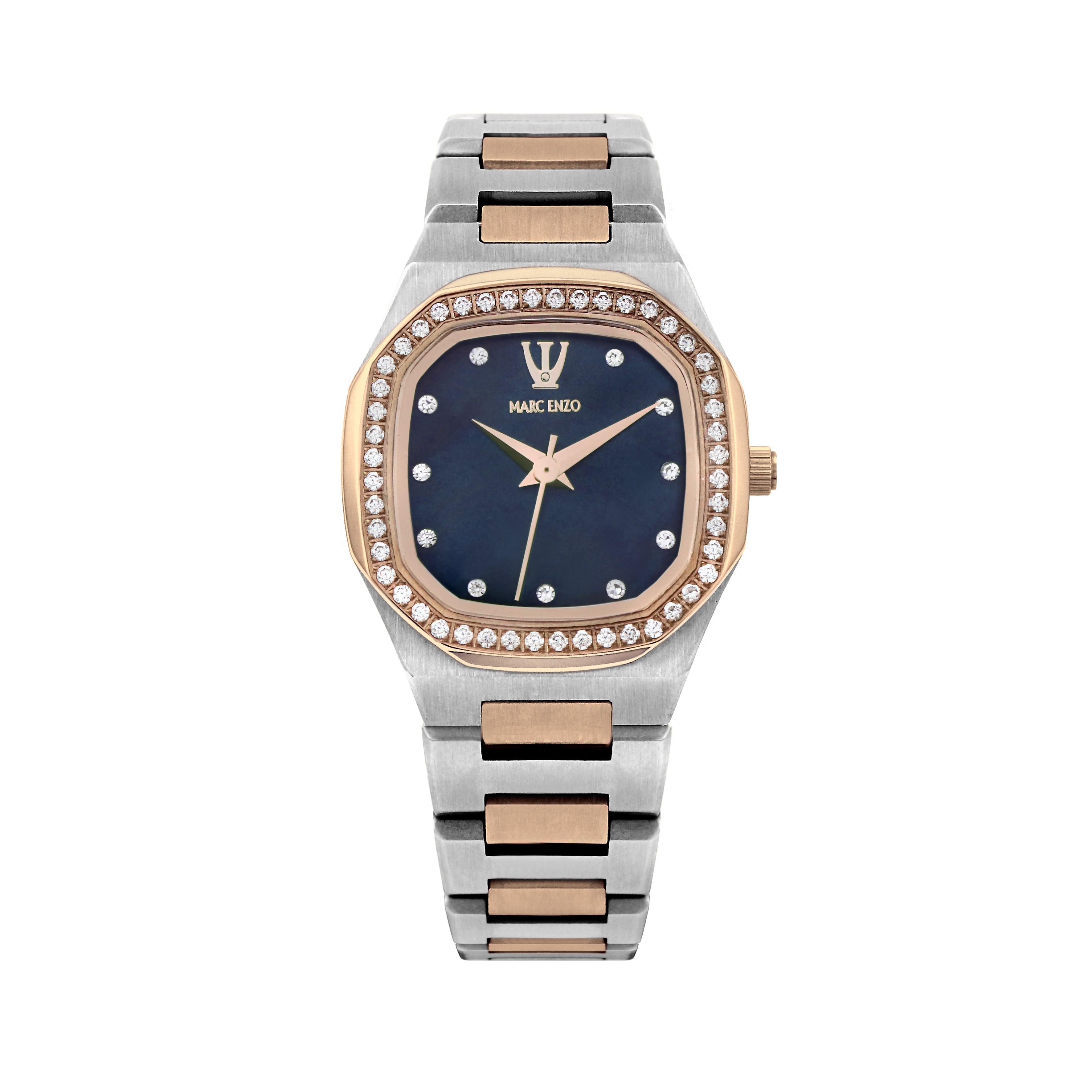Marc Enzo Women's Quartz Watch with Blue Dial - MAR-0103