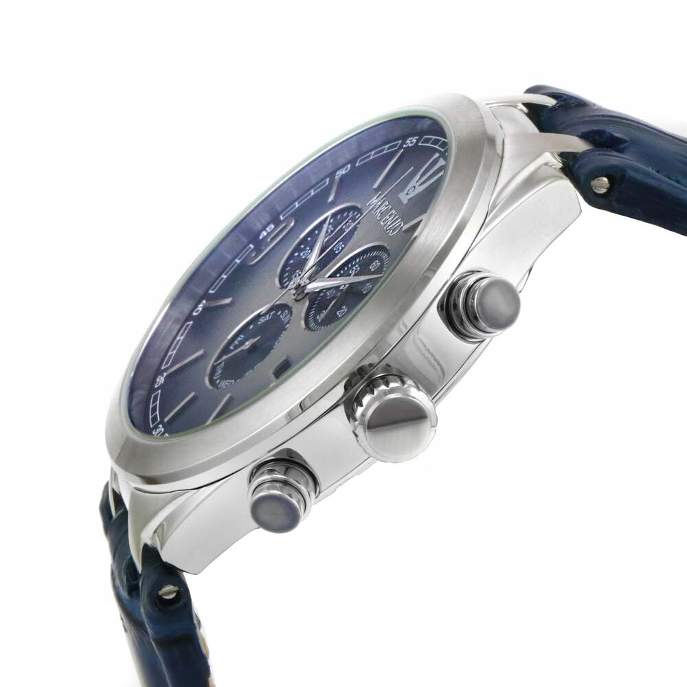 ساعة مارك انزو الرجالية بحركة كوارتز ولون مينا أزرق - MAR-0060