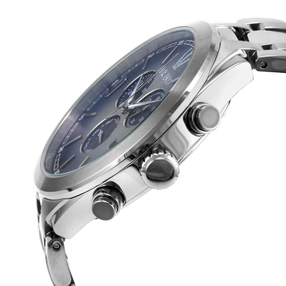 ساعة مارك انزو الرجالية بحركة كوارتز ولون مينا أزرق - MAR-0058