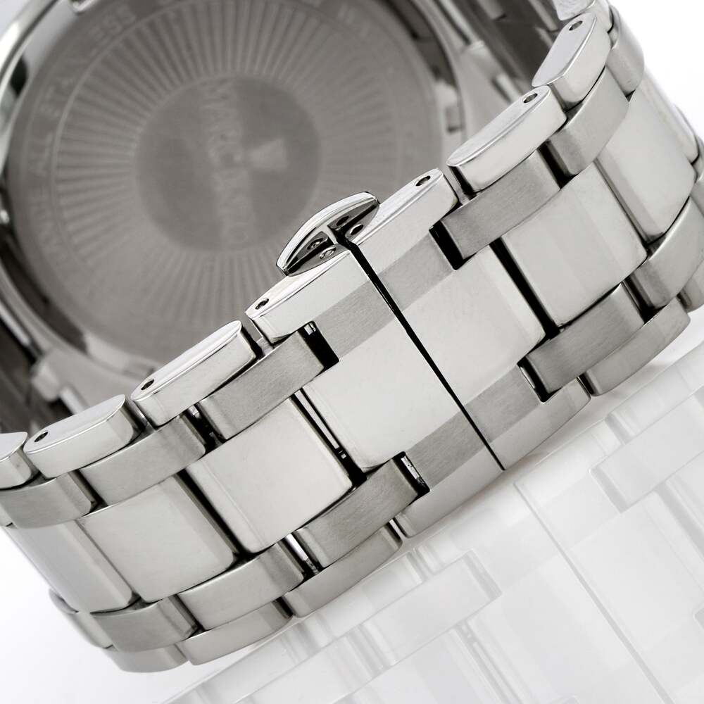 ساعة مارك انزو الرجالية بحركة كوارتز ولون مينا أزرق - MAR-0058