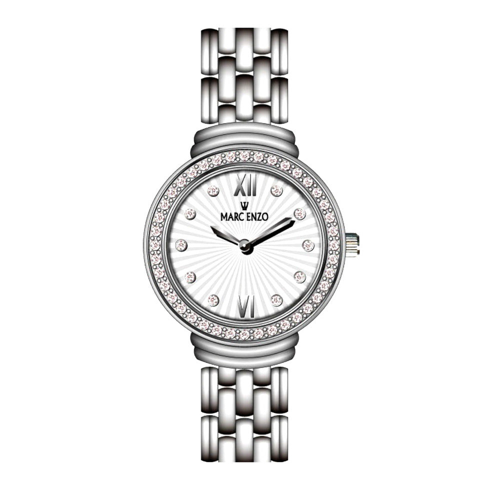 Women's watch, quartz movement, white dial color MAR-0065