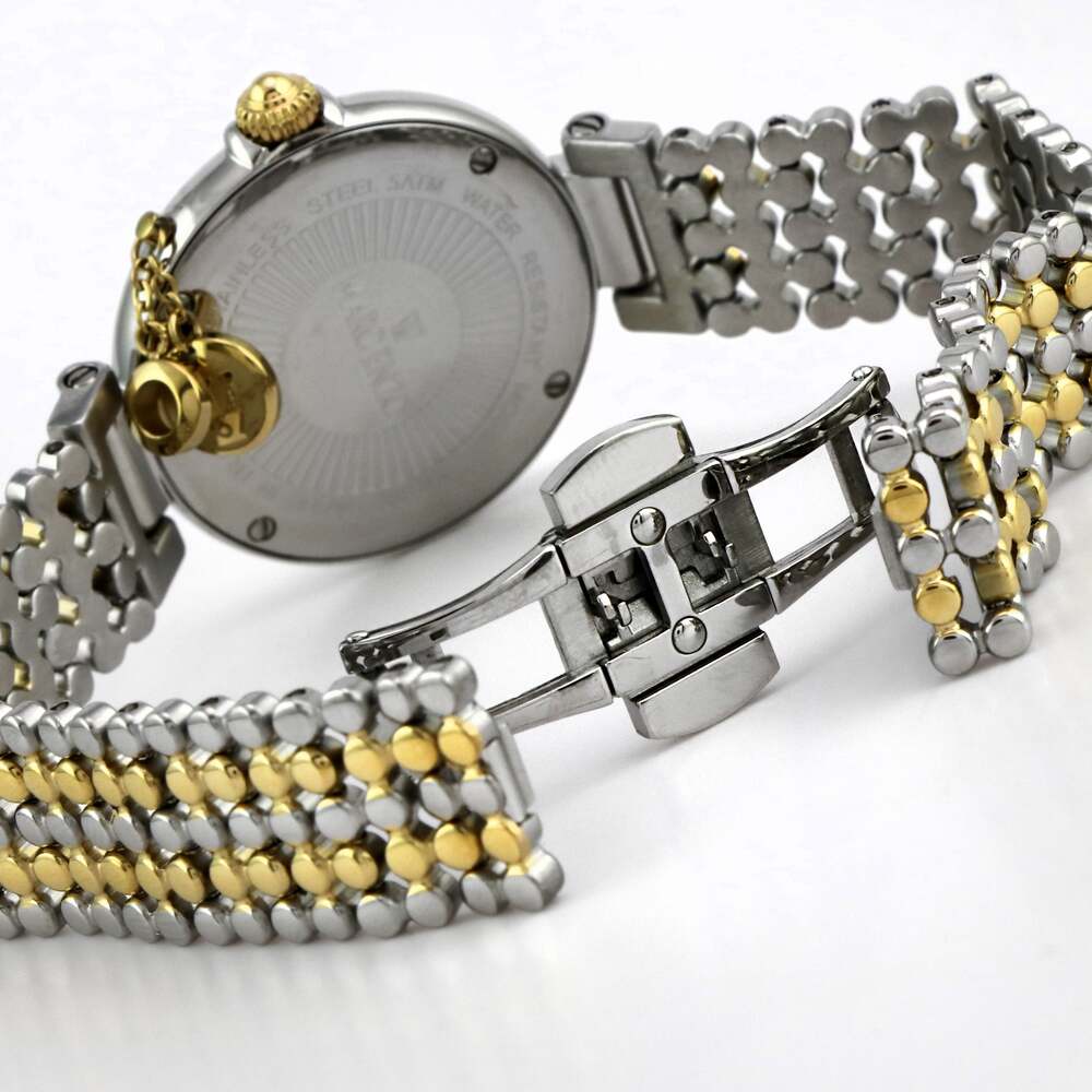 ساعة مارك انزو النسائية بحركة كوارتز ولون مينا أبيض - MAR-0003