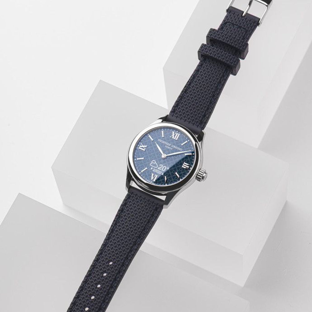 ساعة فريدريك كونستانت النسائية بحركة كوارتز ولون مينا أزرق - FC-0175+L