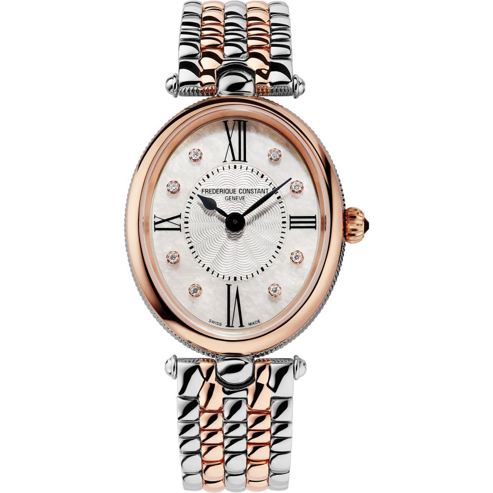 Frederique Constant Classics Art Deco Women's Watch with Dark Blue Mother of Pearl Dial - FC-0131 (8/D 0.01CT)