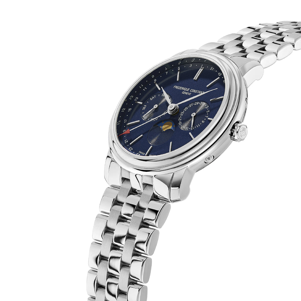 Frederique Constant Men's Quartz Watch with Blue Dial - FC-0270