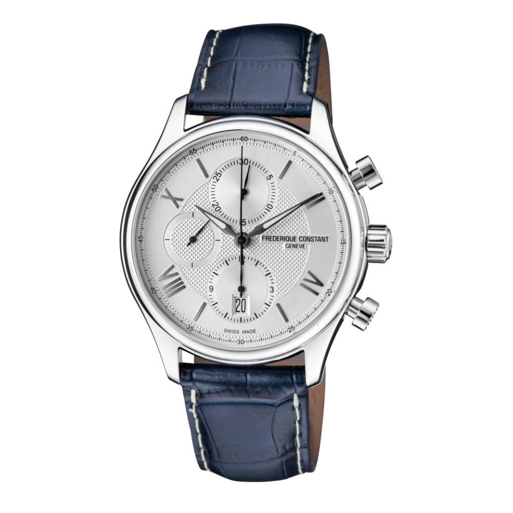 ساعة فريدريك كونستانت الرجالية بحركة أوتوماتيكية ولون مينا أبيض - FC-0149+L