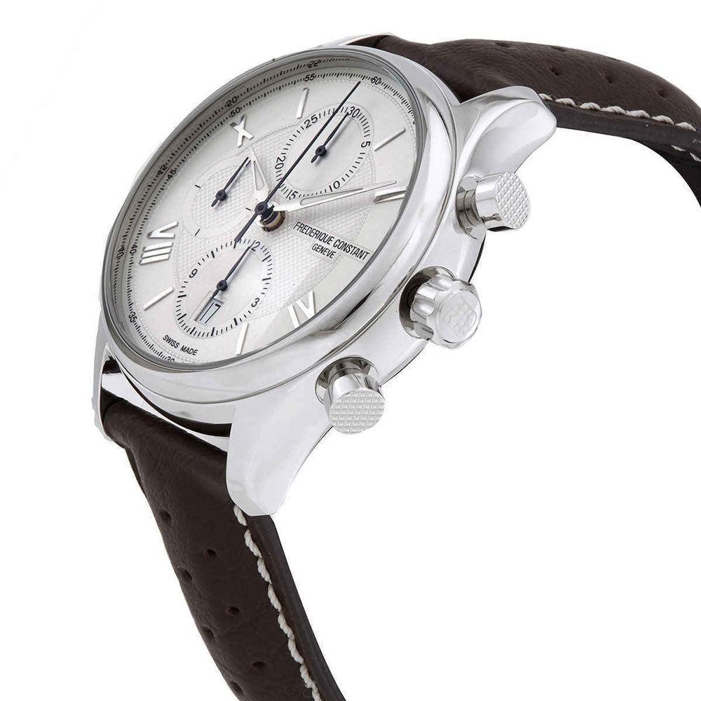 Frederique Constant Men's Automatic Movement White Dial Watch - FC-0149+L