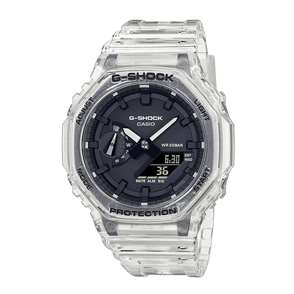 G-Shock Men's Transparent Quartz Watch with Black Dial - CA-0469